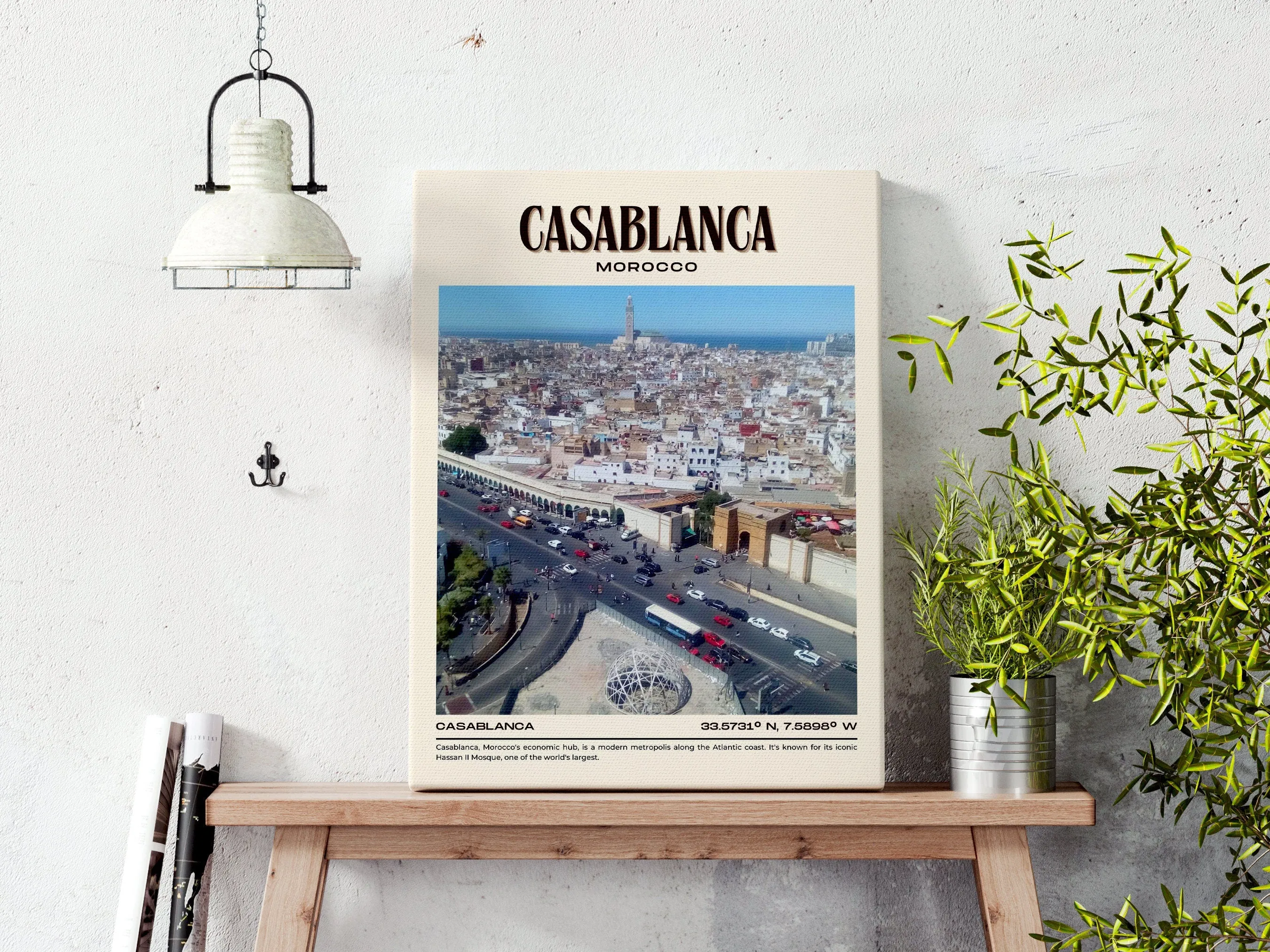 Casablanca Vintage Wall Art, Morocco