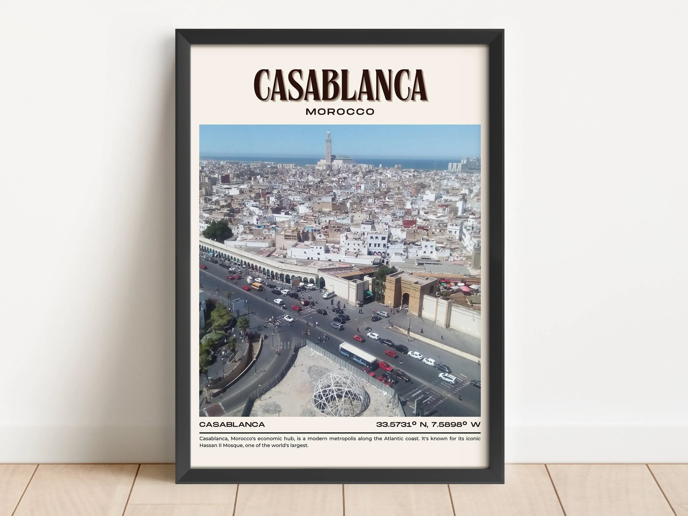 Casablanca Vintage Wall Art, Morocco