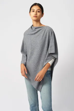 Cashmere Poncho - Flannel Grey