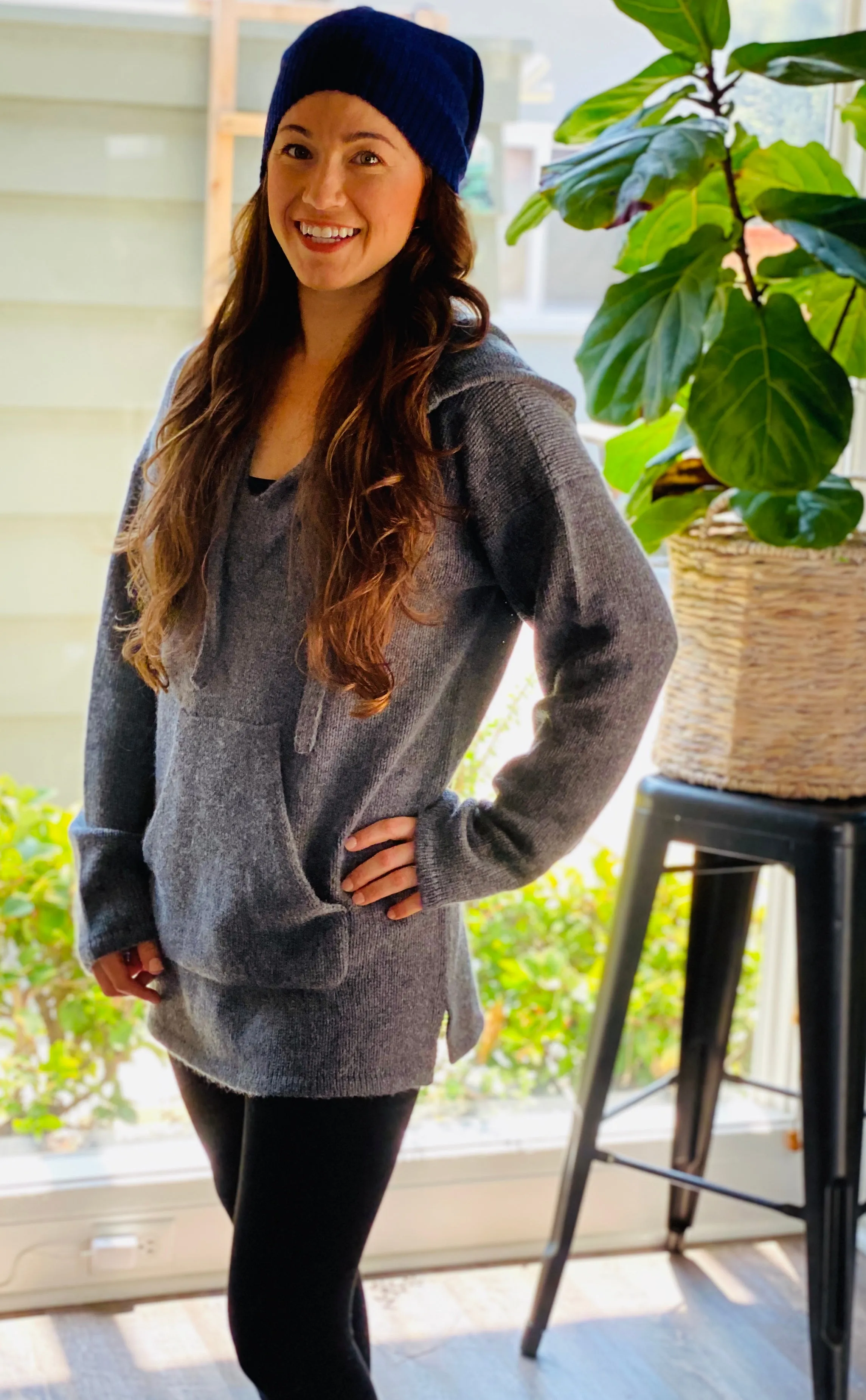 Cashmere Sweater Baja Hoodie