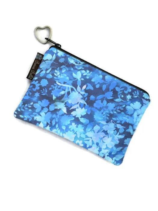 Catch All Zippered Pouch - Cats on Gray Fabric