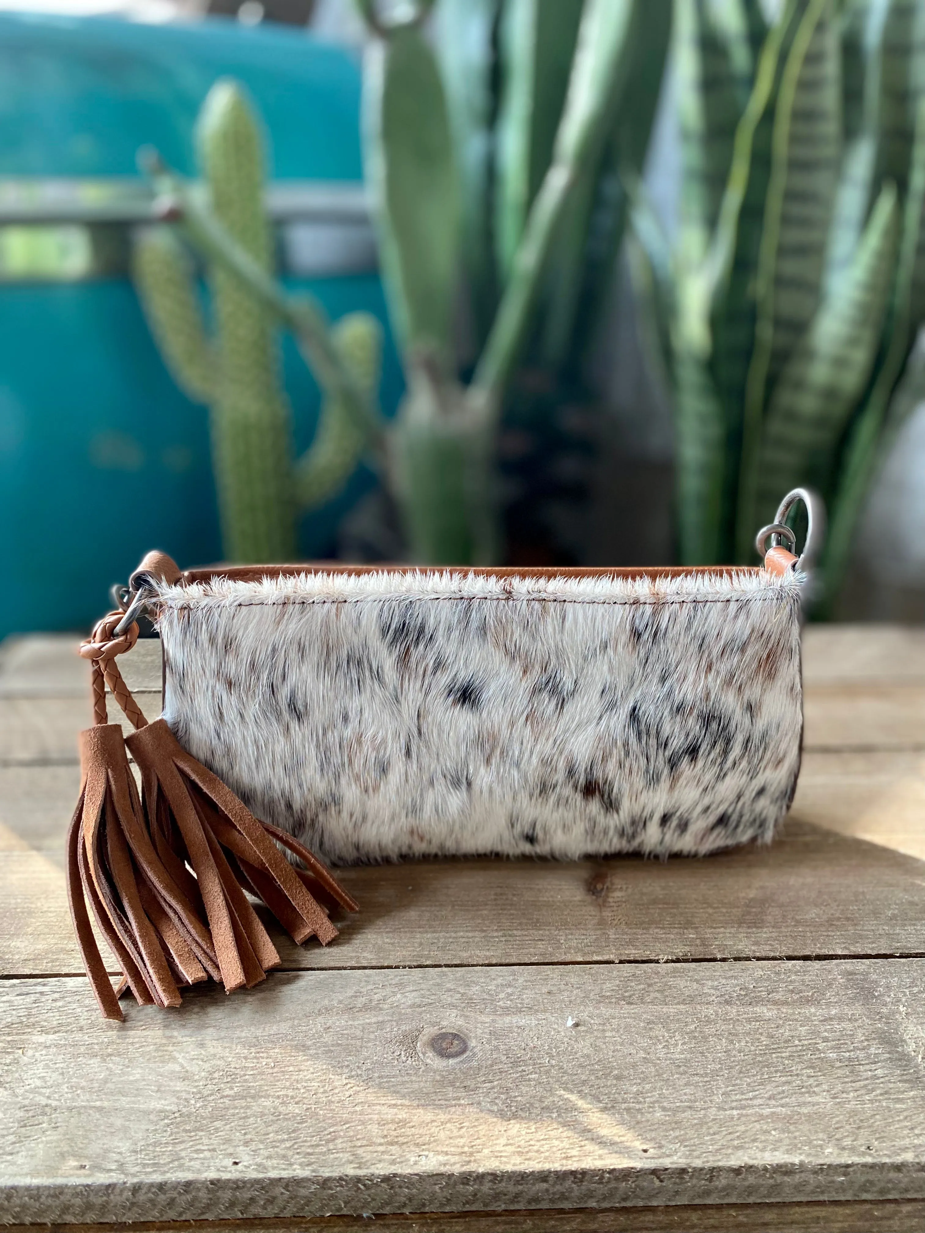 CatchFly Hair on Hide Shoulder Bag