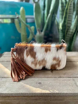 CatchFly Hair on Hide Shoulder Bag
