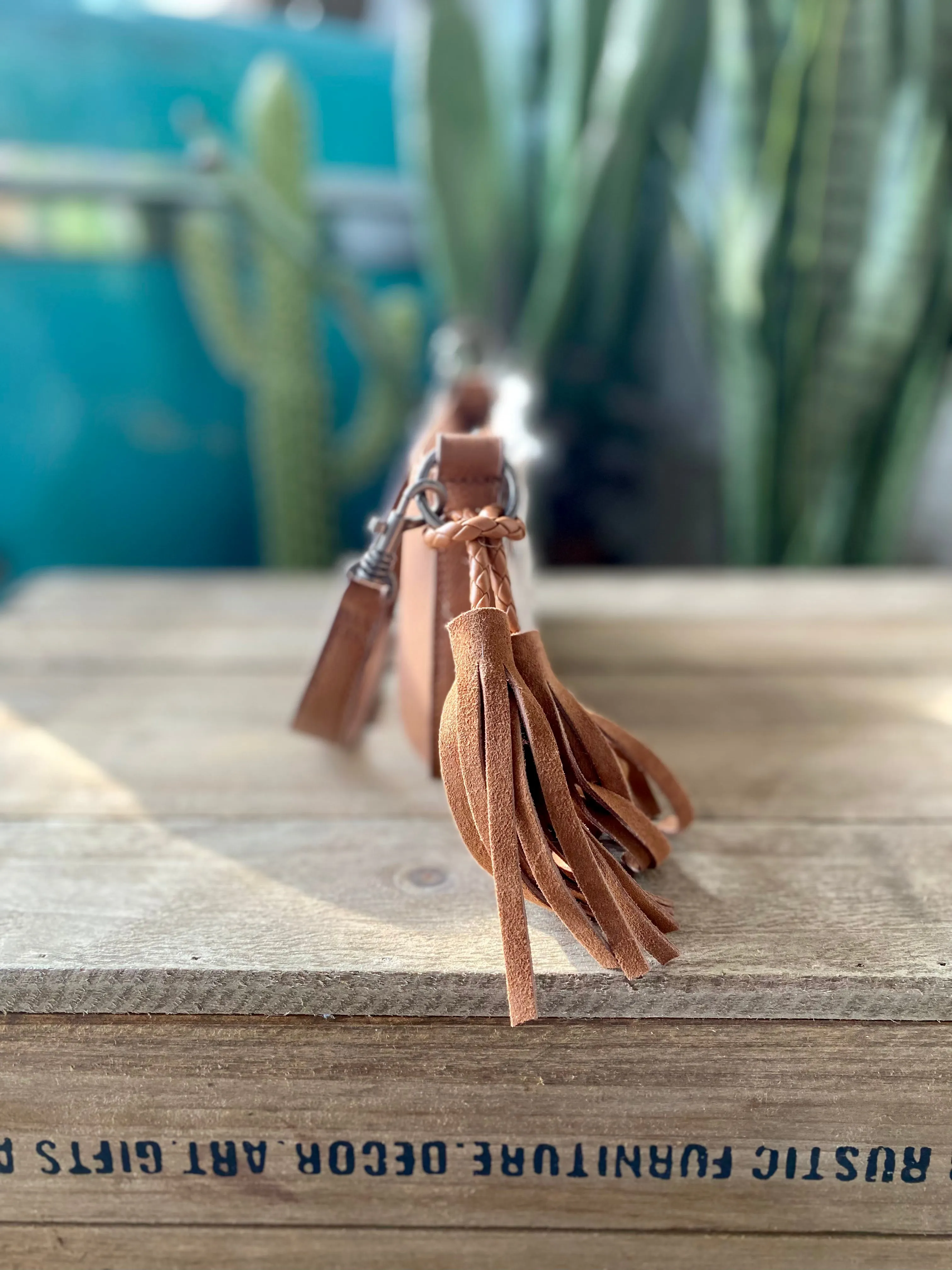 CatchFly Hair on Hide Shoulder Bag