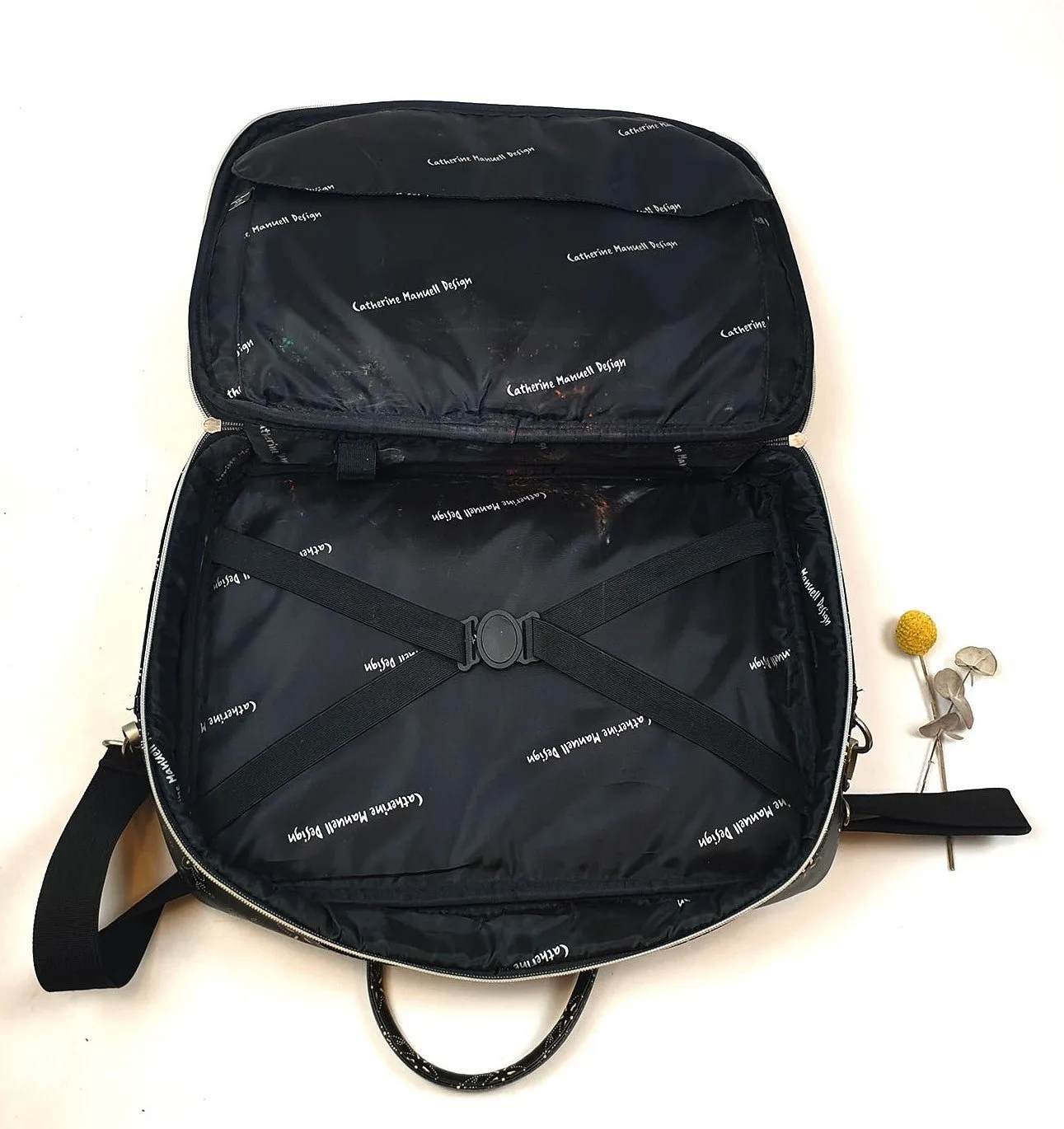 Catherine Manuell black laptop bag