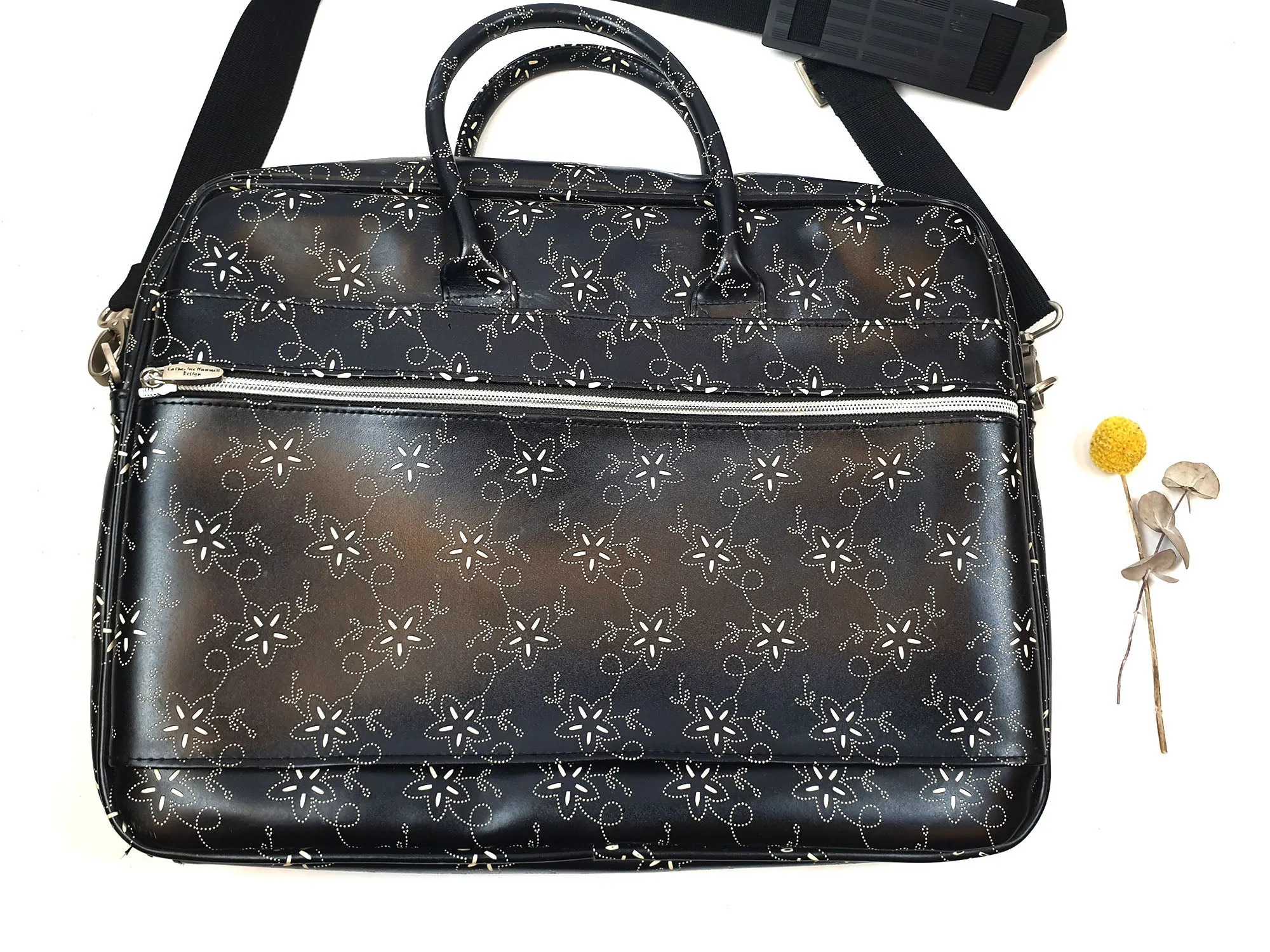 Catherine Manuell black laptop bag