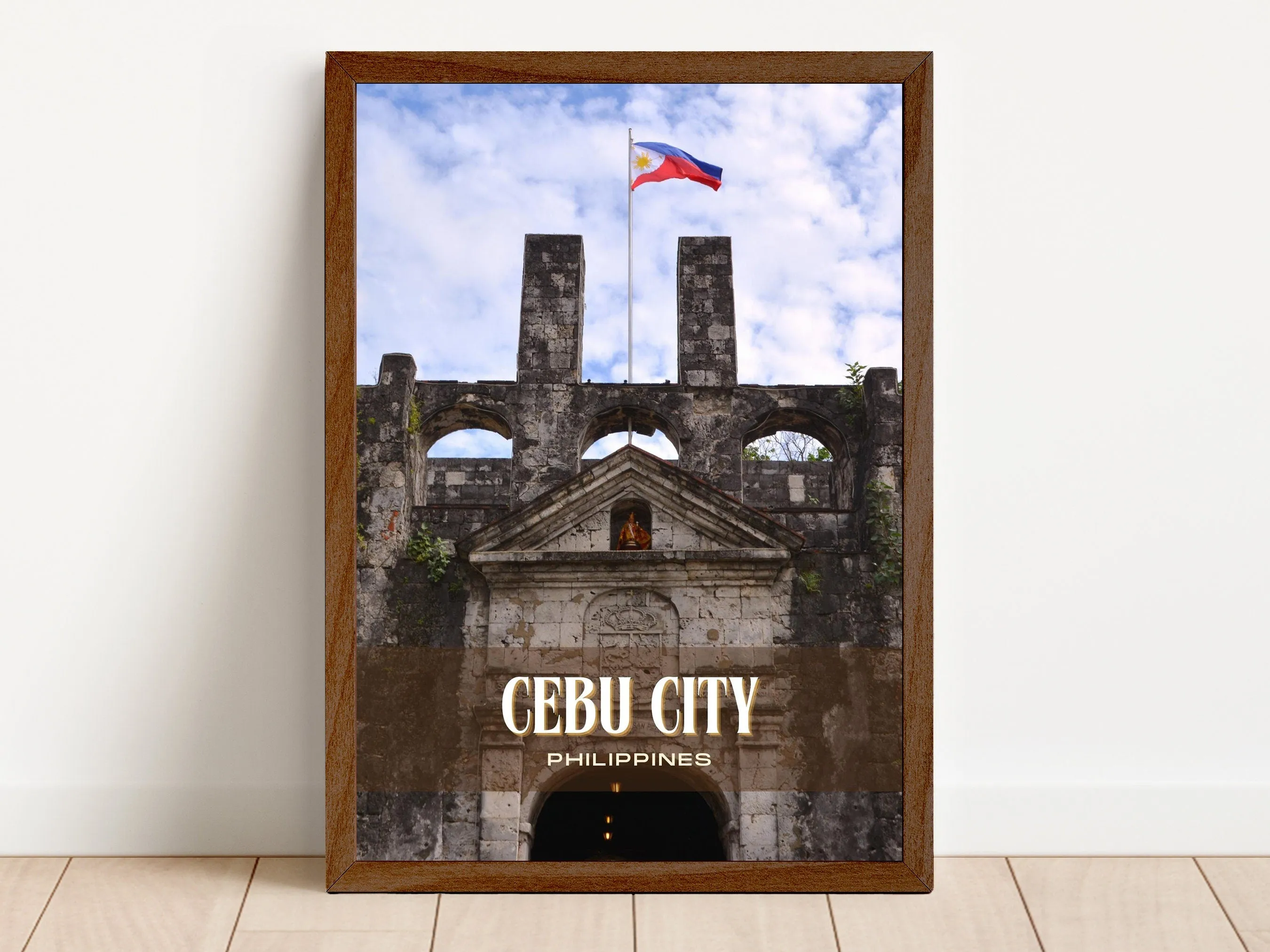 Cebu City Retro Wall Art, Philippines