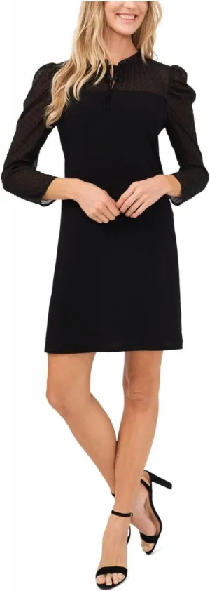 Cece Women's Puffed-Shoulder Contrast Dress 7061713