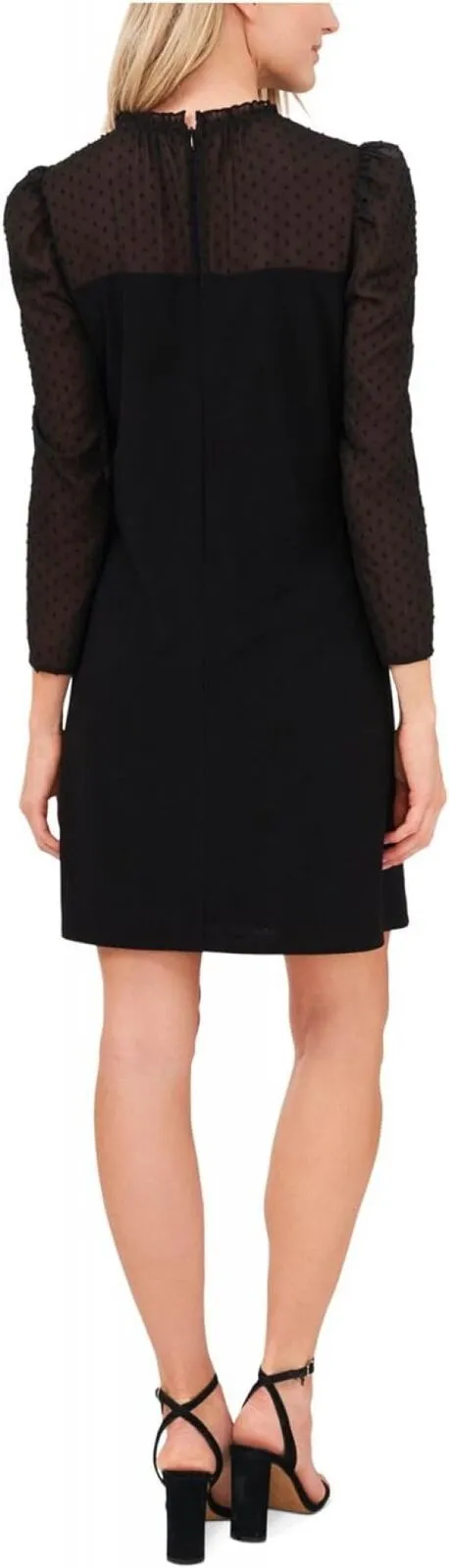 Cece Women's Puffed-Shoulder Contrast Dress 7061713