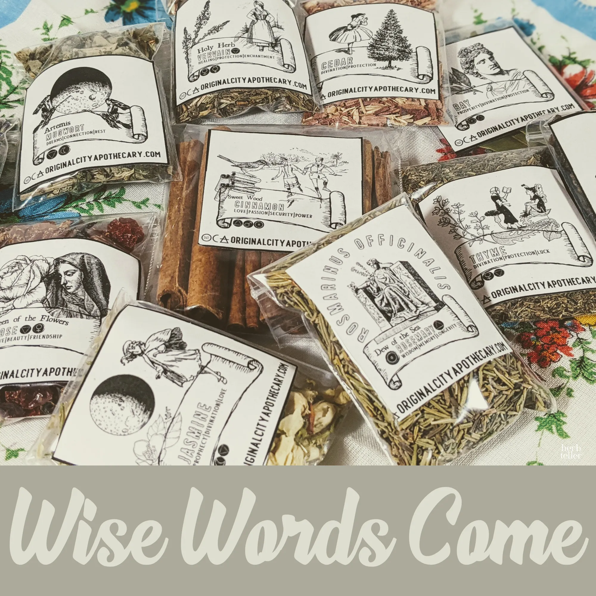 Ceremoment: Wise Words Come (Tea/Incense/Ritual/Oil Set)