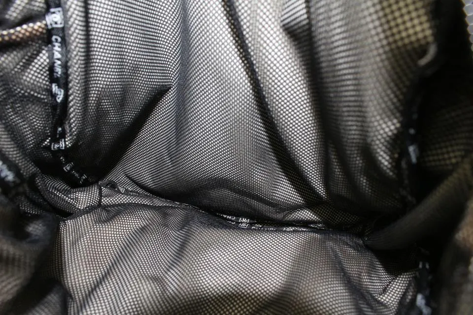 Chanel Black CC Logo Sports Lin Backpack Convertible Tote Bag 5cas928