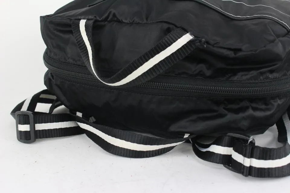 Chanel Black CC Logo Sports Lin Backpack Convertible Tote Bag 5cas928