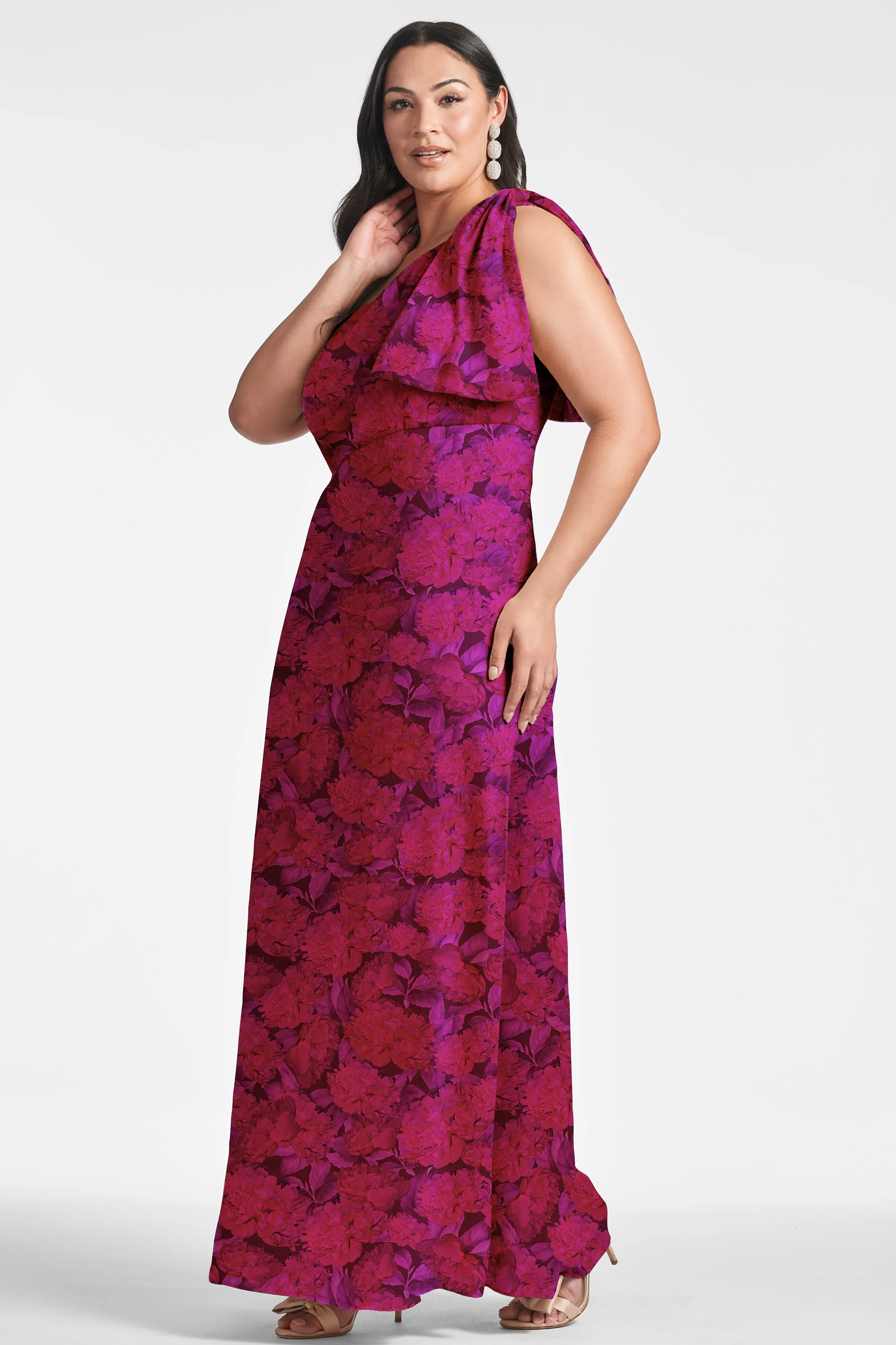 Chelsea Gown - Magenta Bloom - Final Sale