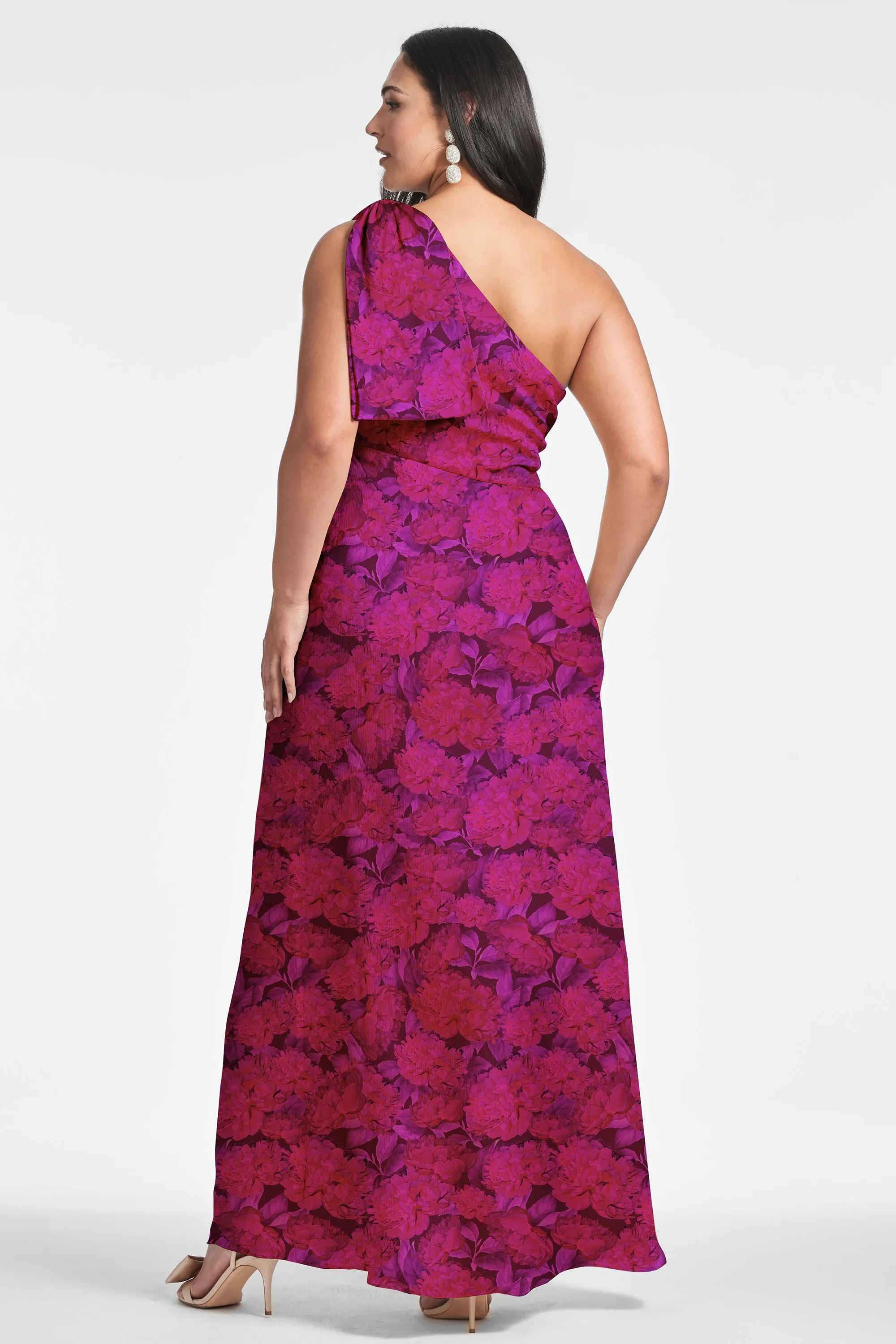 Chelsea Gown - Magenta Bloom - Final Sale