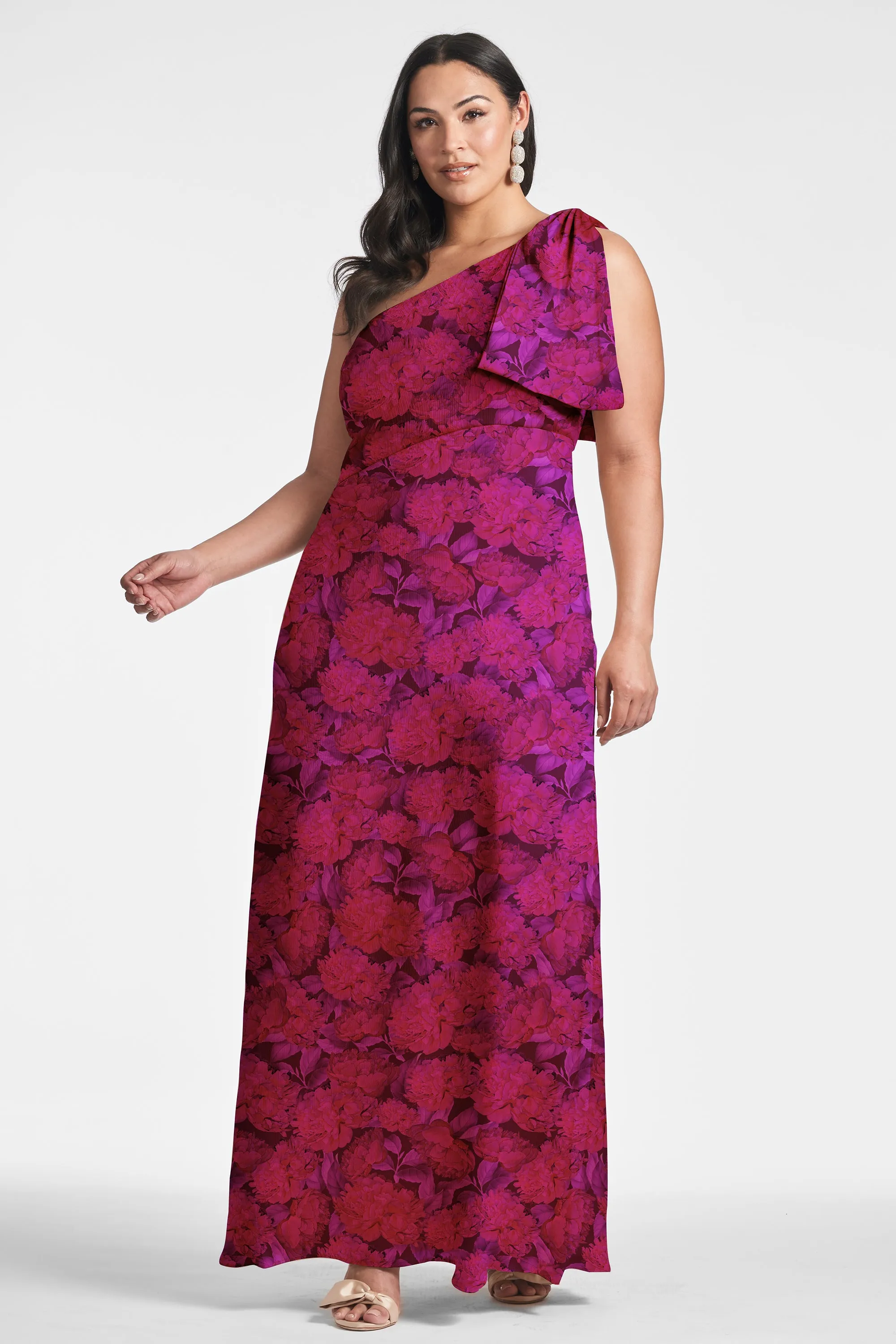 Chelsea Gown - Magenta Bloom - Final Sale