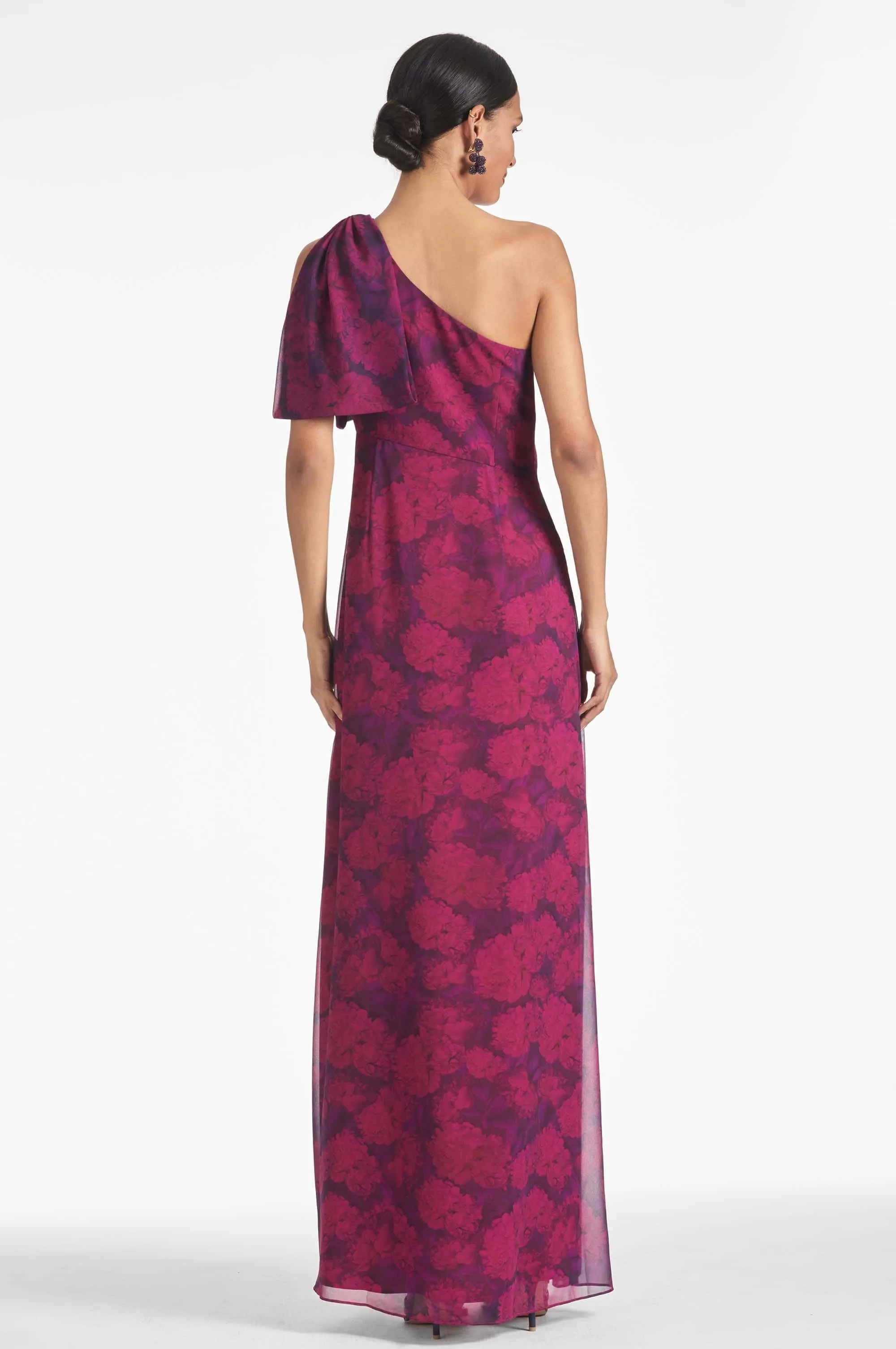 Chelsea Gown - Magenta Bloom - Final Sale