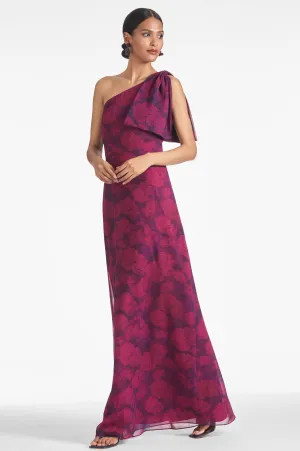 Chelsea Gown - Magenta Bloom - Final Sale