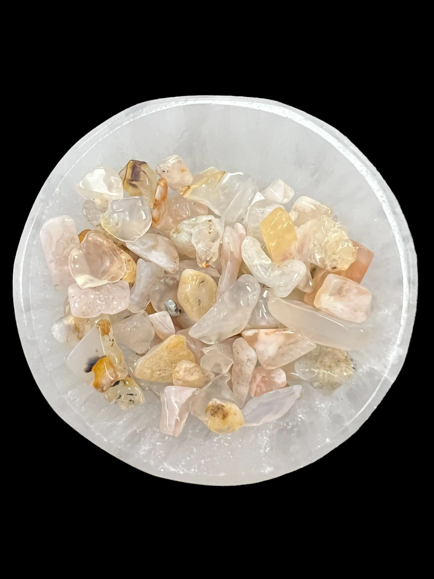 Cherry Flower Agate Gemstone Chips