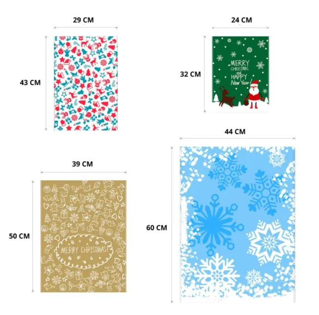 Christmas Gift Bag Set (30 Pack)