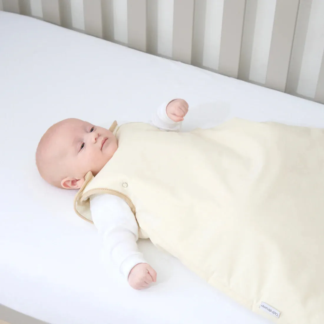 Clair De Lune Organic Sleeping Bag (0-6 Months) - Natural Cream