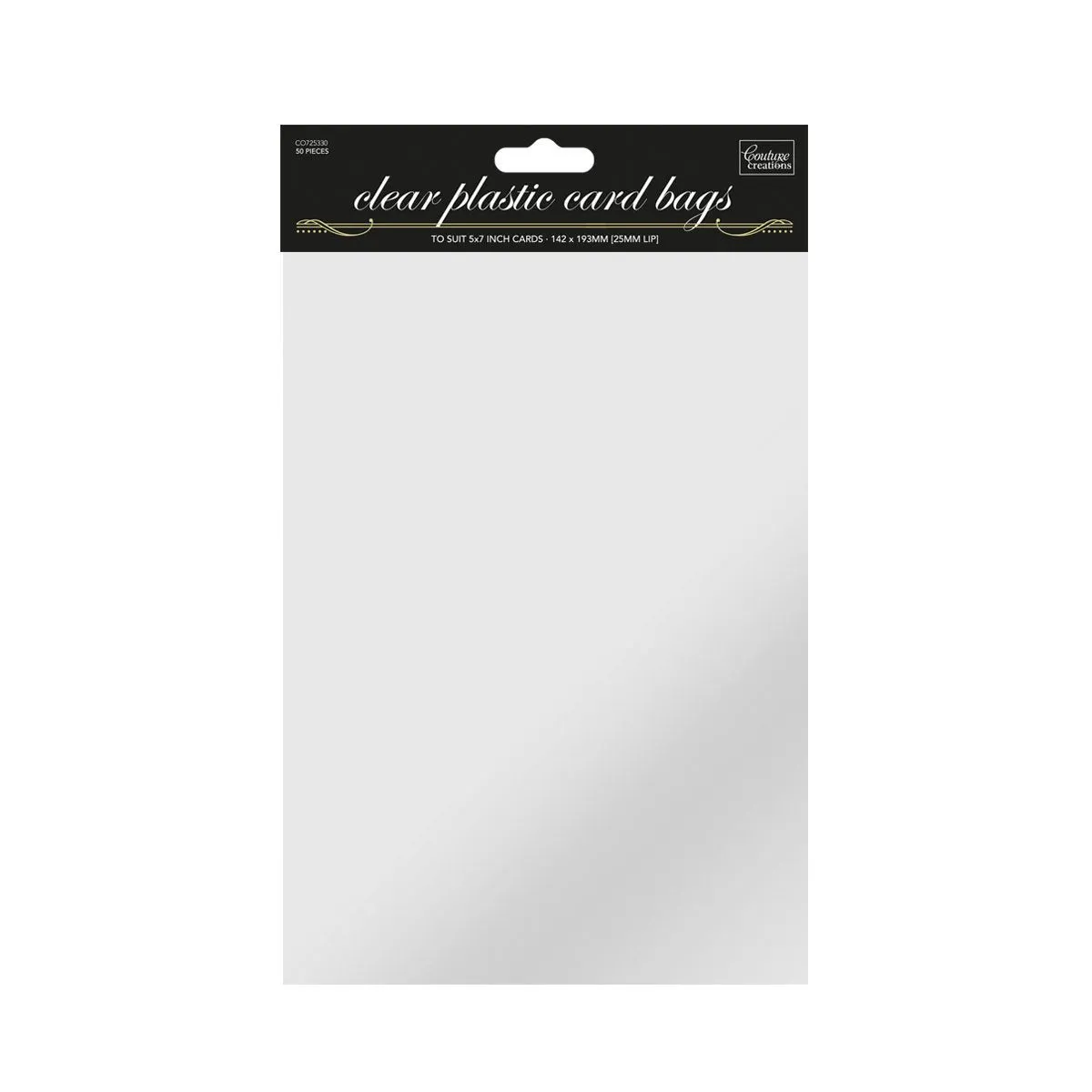 Clear Plastic Card Bags