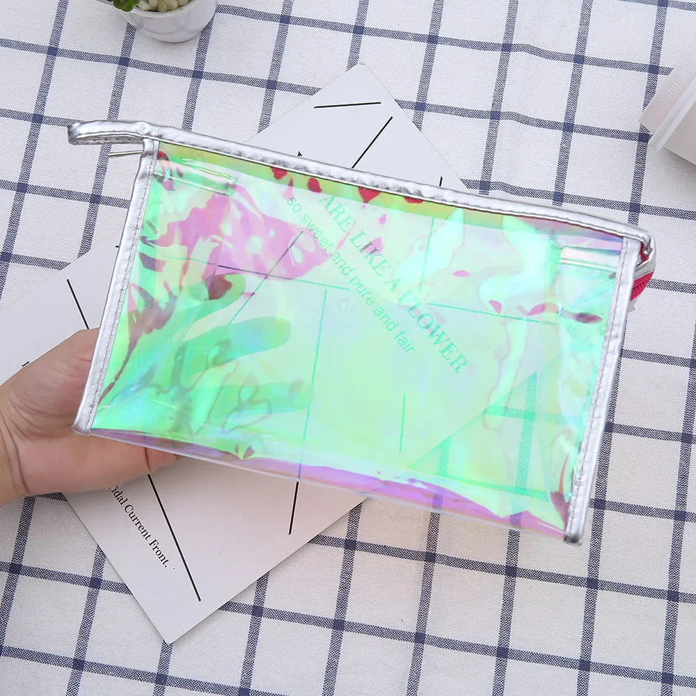 Clear Transparent Makeup Bag Zip