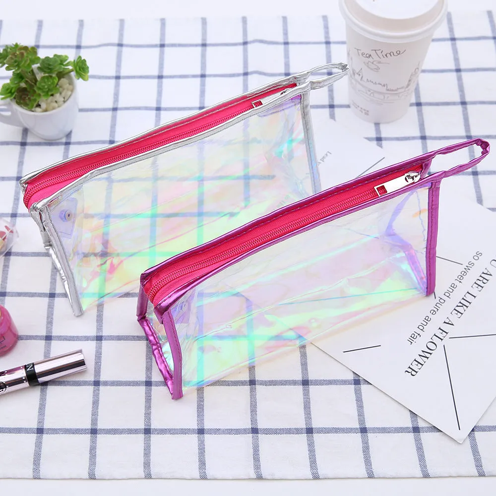 Clear Transparent Makeup Bag Zip