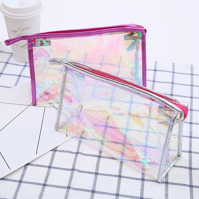 Clear Transparent Makeup Bag Zip