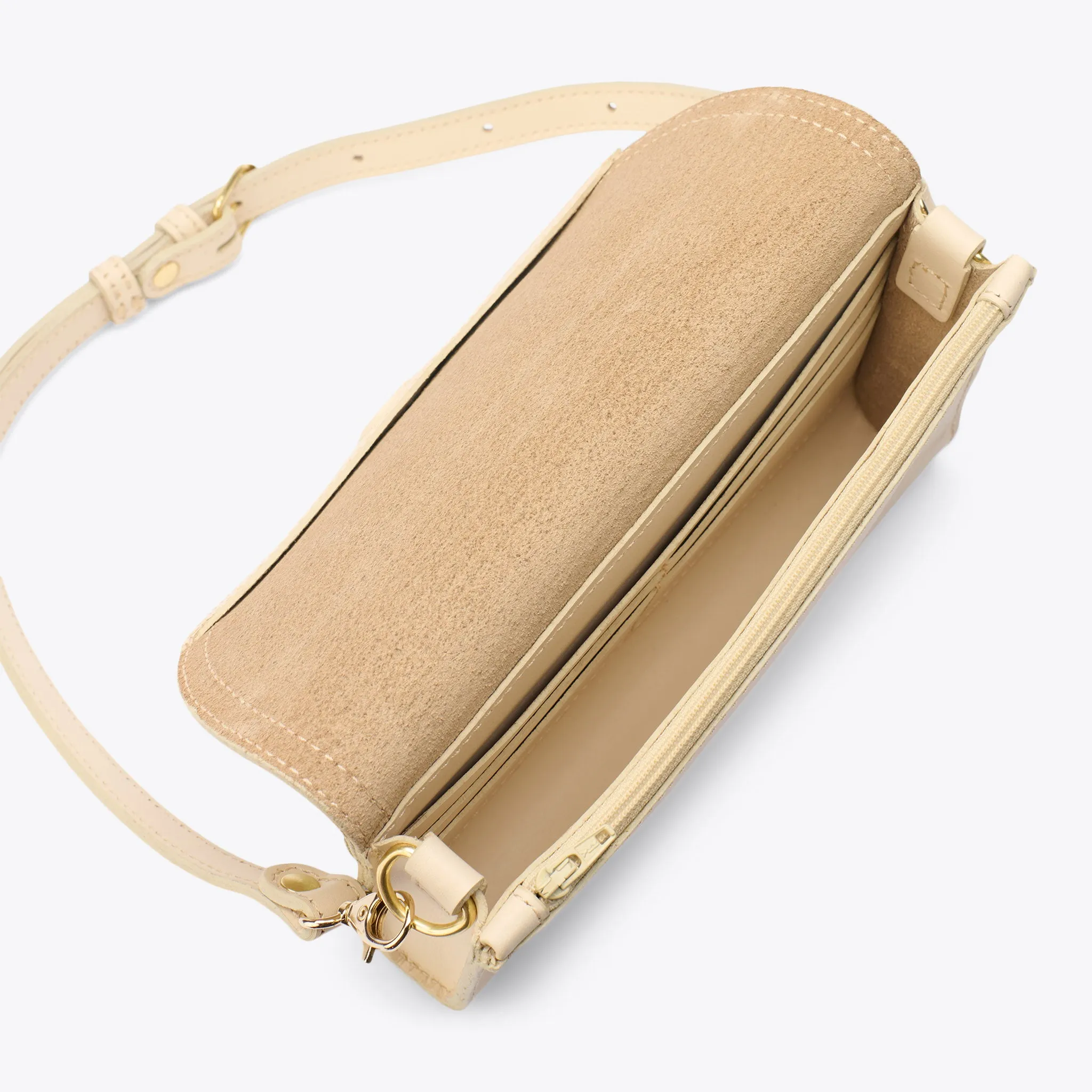 Cleo Convertible Crossbody Woven Bone