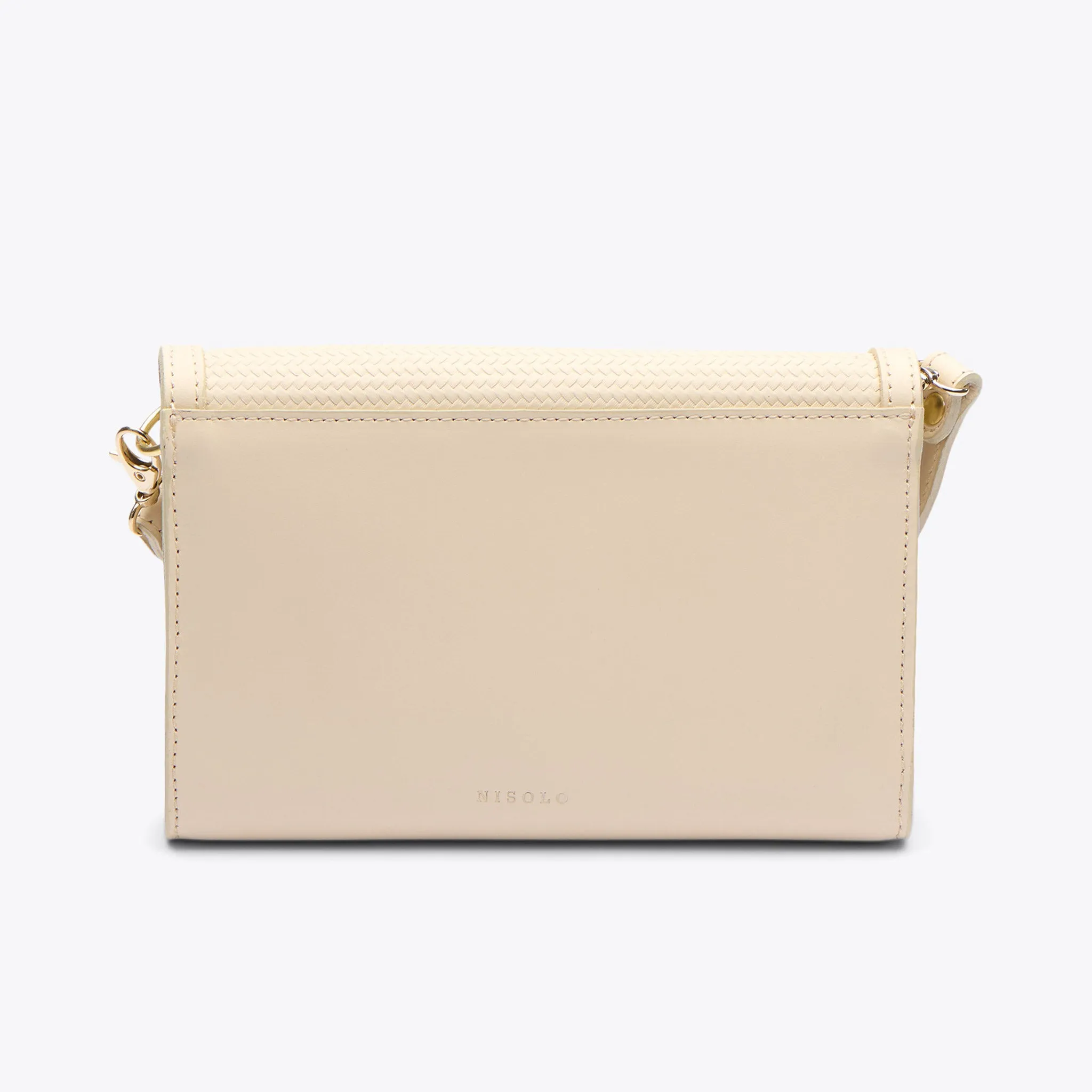 Cleo Convertible Crossbody Woven Bone