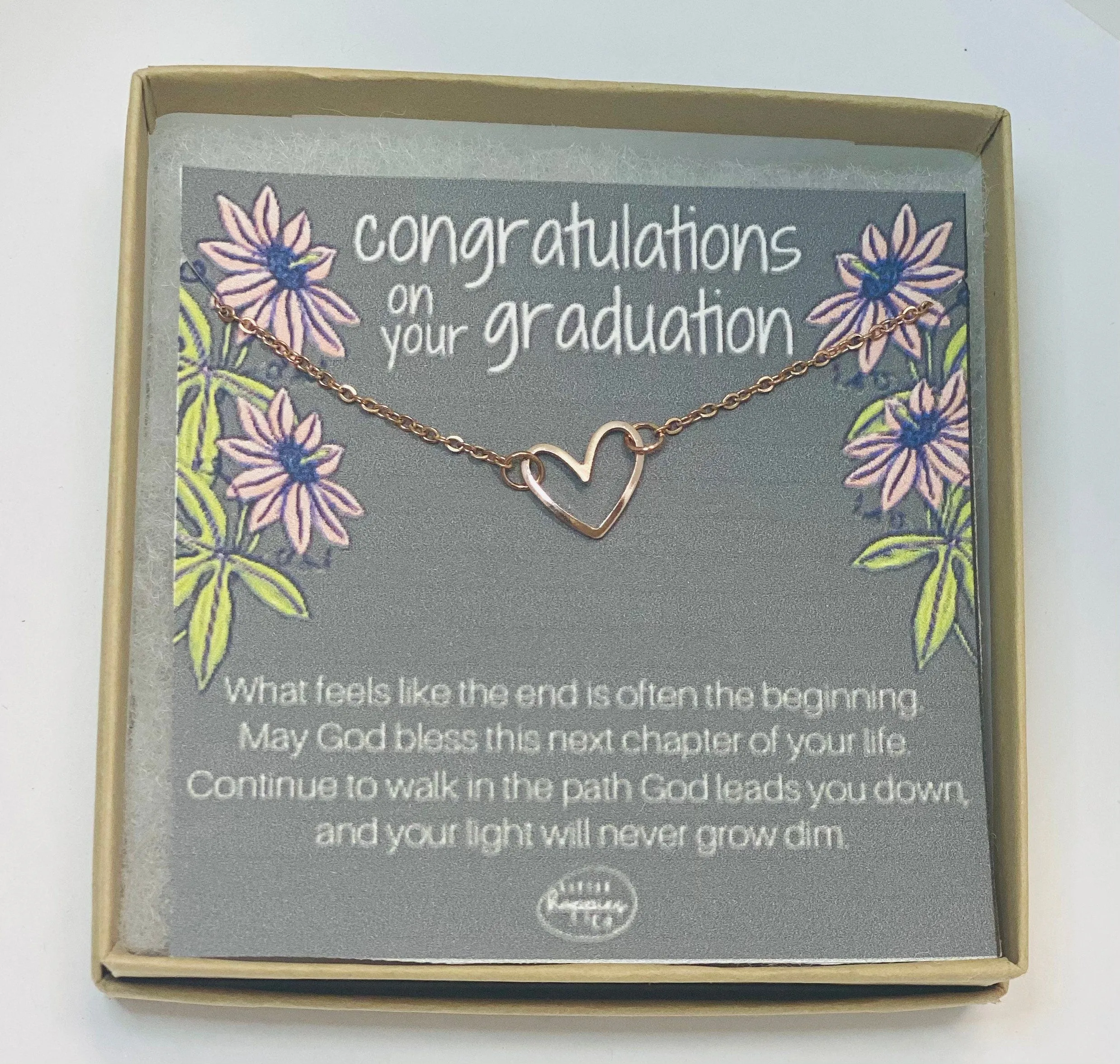 College graduation necklace, Grad gift, Grad gifts for her, Grad gifts for girls, Graduation necklace gift, Graduation necklace for daughter