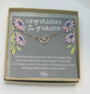 College graduation necklace, Grad gift, Grad gifts for her, Grad gifts for girls, Graduation necklace gift, Graduation necklace for daughter