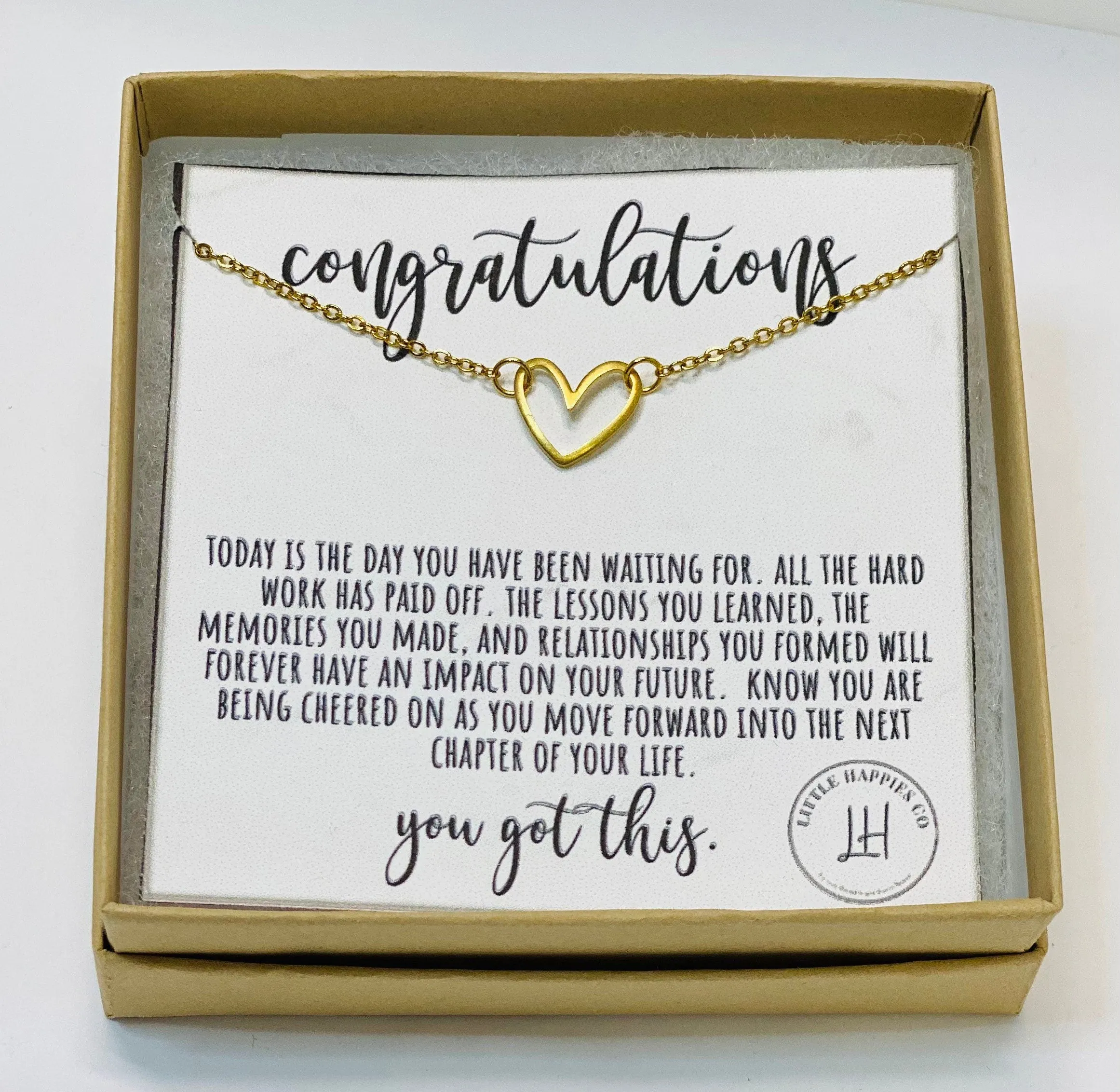 College graduation necklace, Grad gift, Grad gifts for her, Grad gifts for girls, Graduation necklace gift, Graduation necklace for daughter