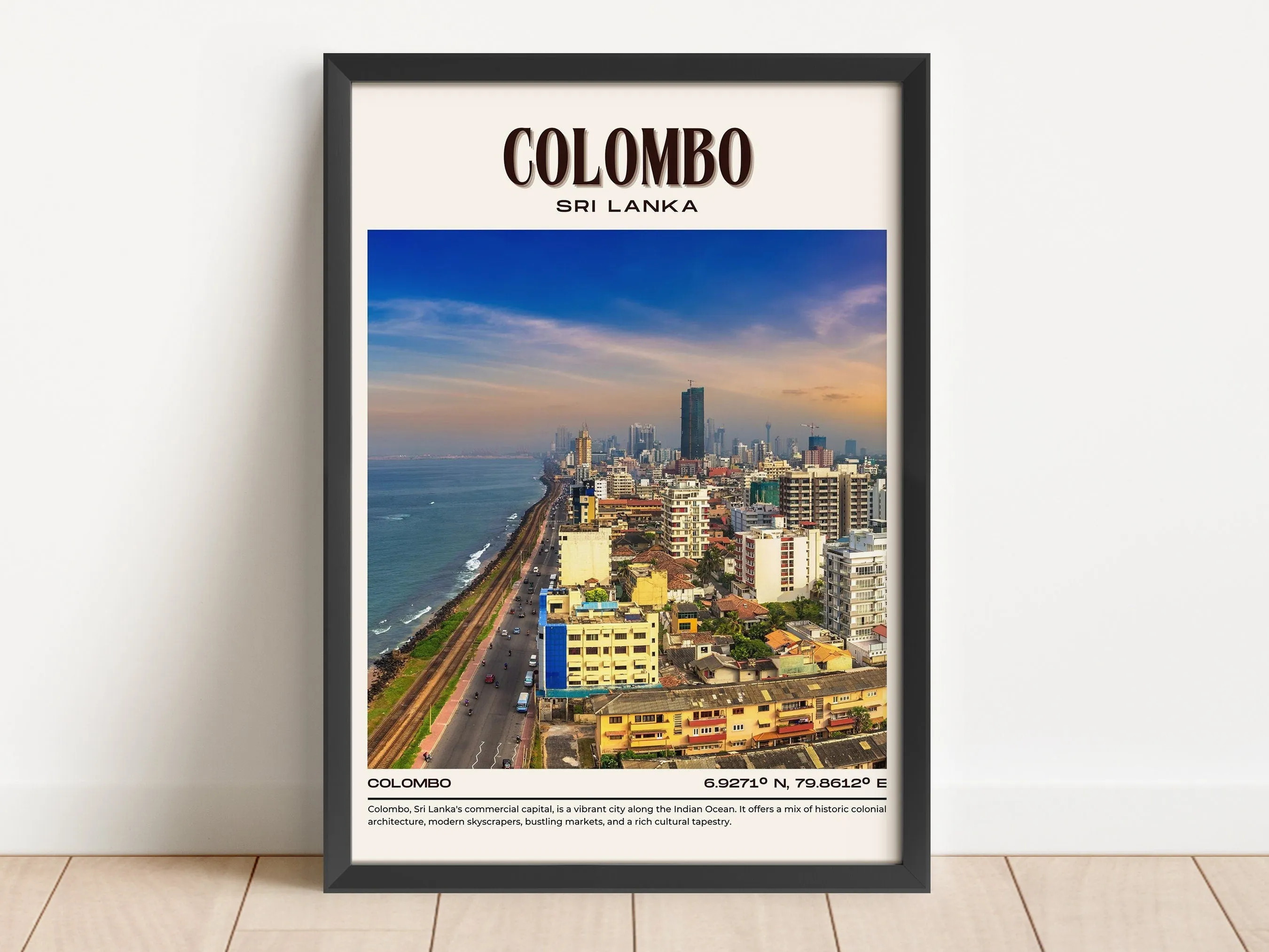 Colombo Vintage Wall Art, Sri Lanka