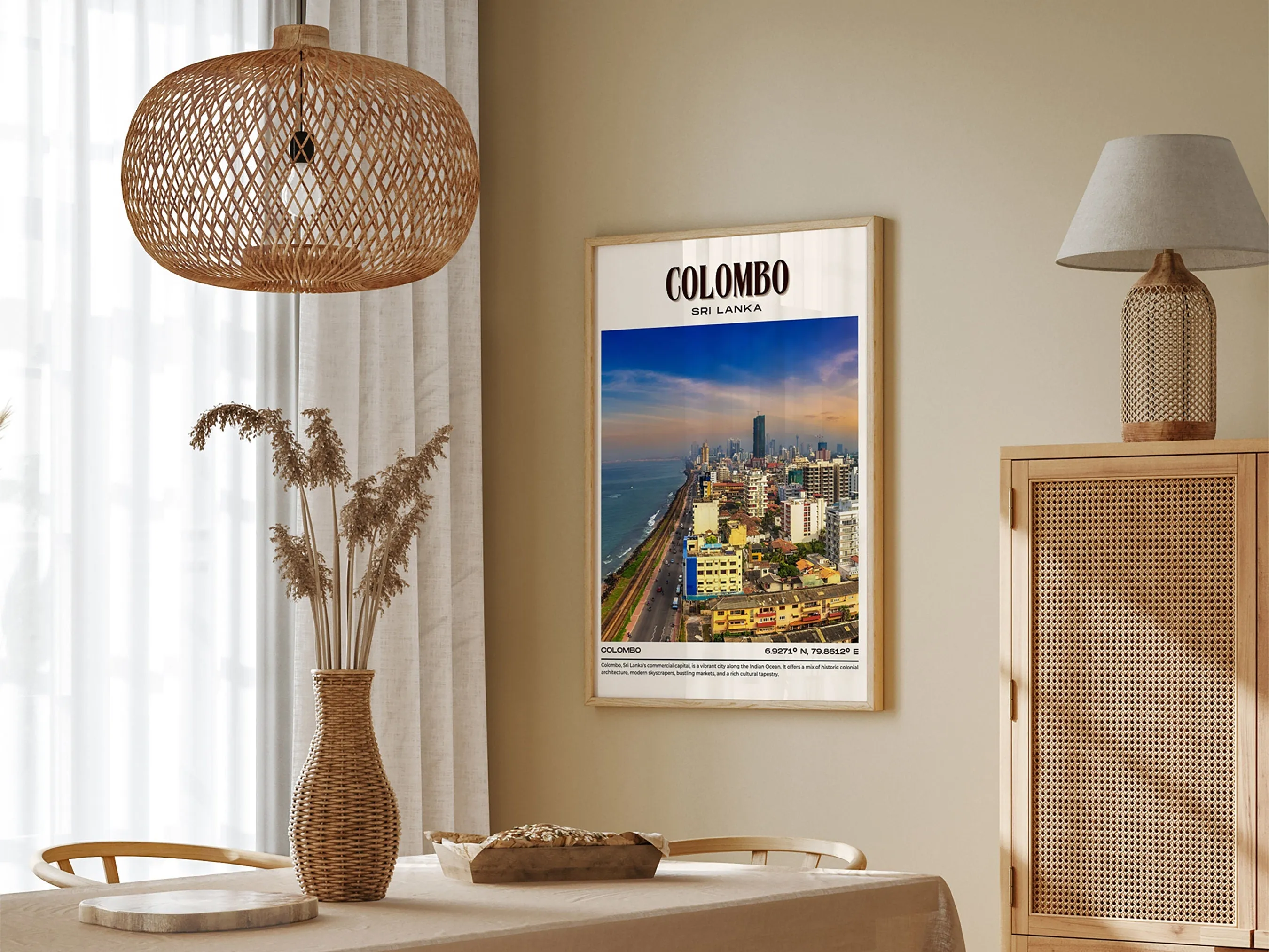 Colombo Vintage Wall Art, Sri Lanka