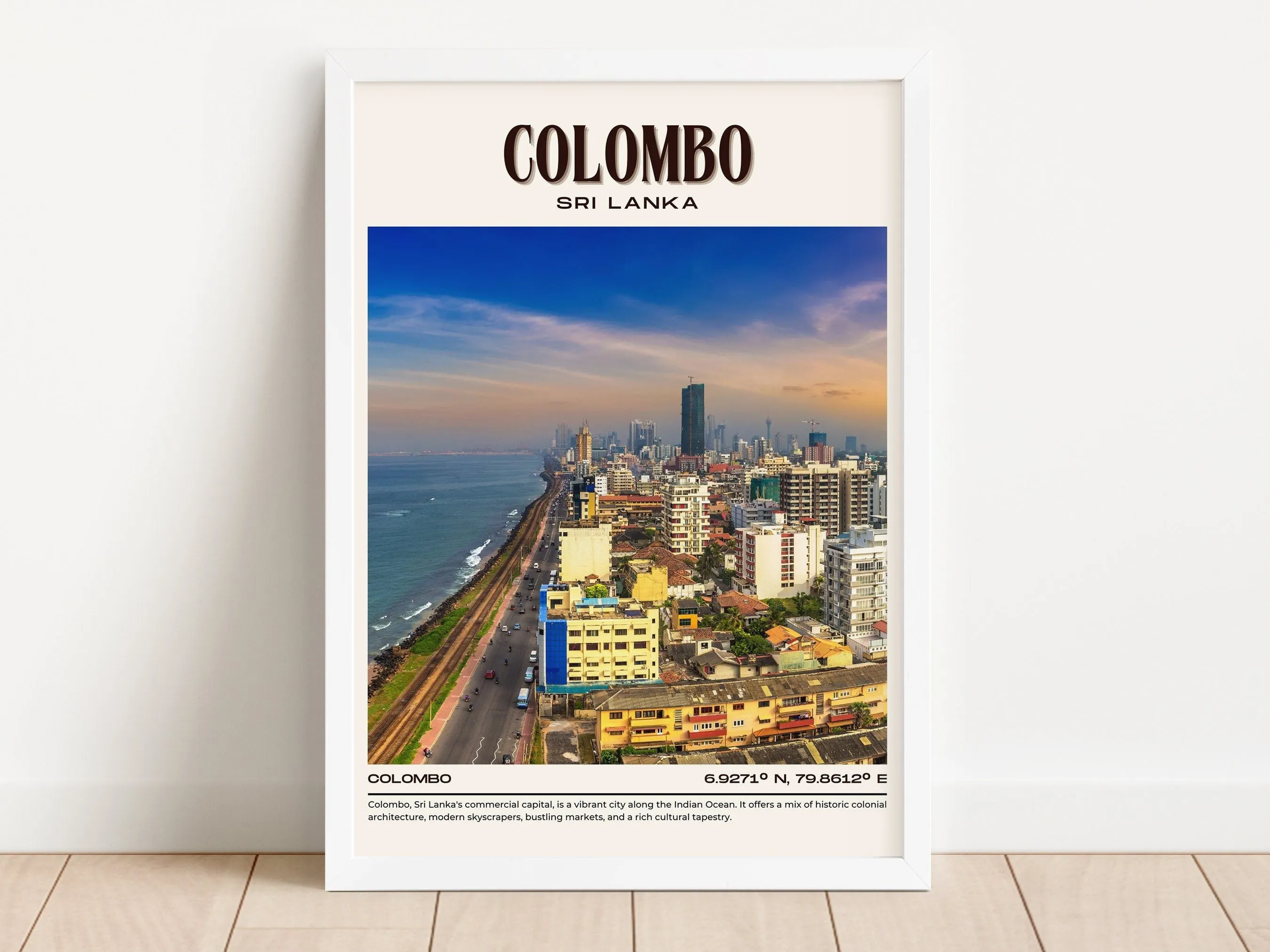Colombo Vintage Wall Art, Sri Lanka