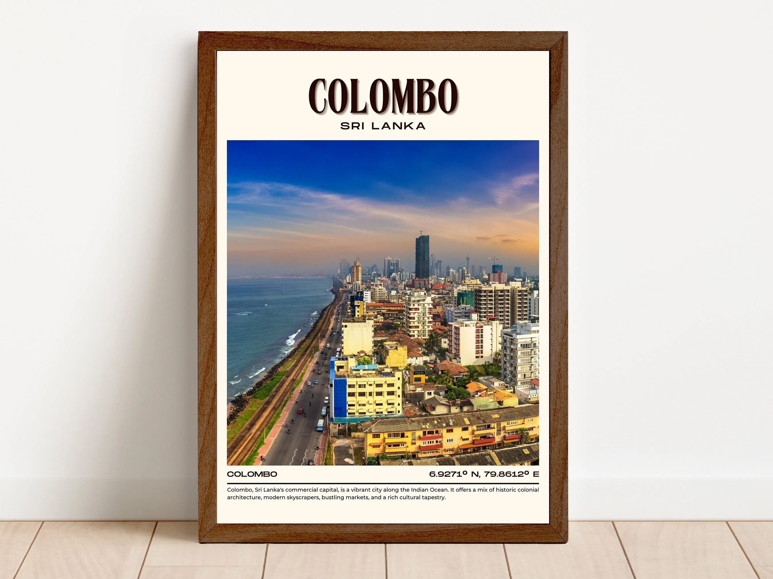 Colombo Vintage Wall Art, Sri Lanka