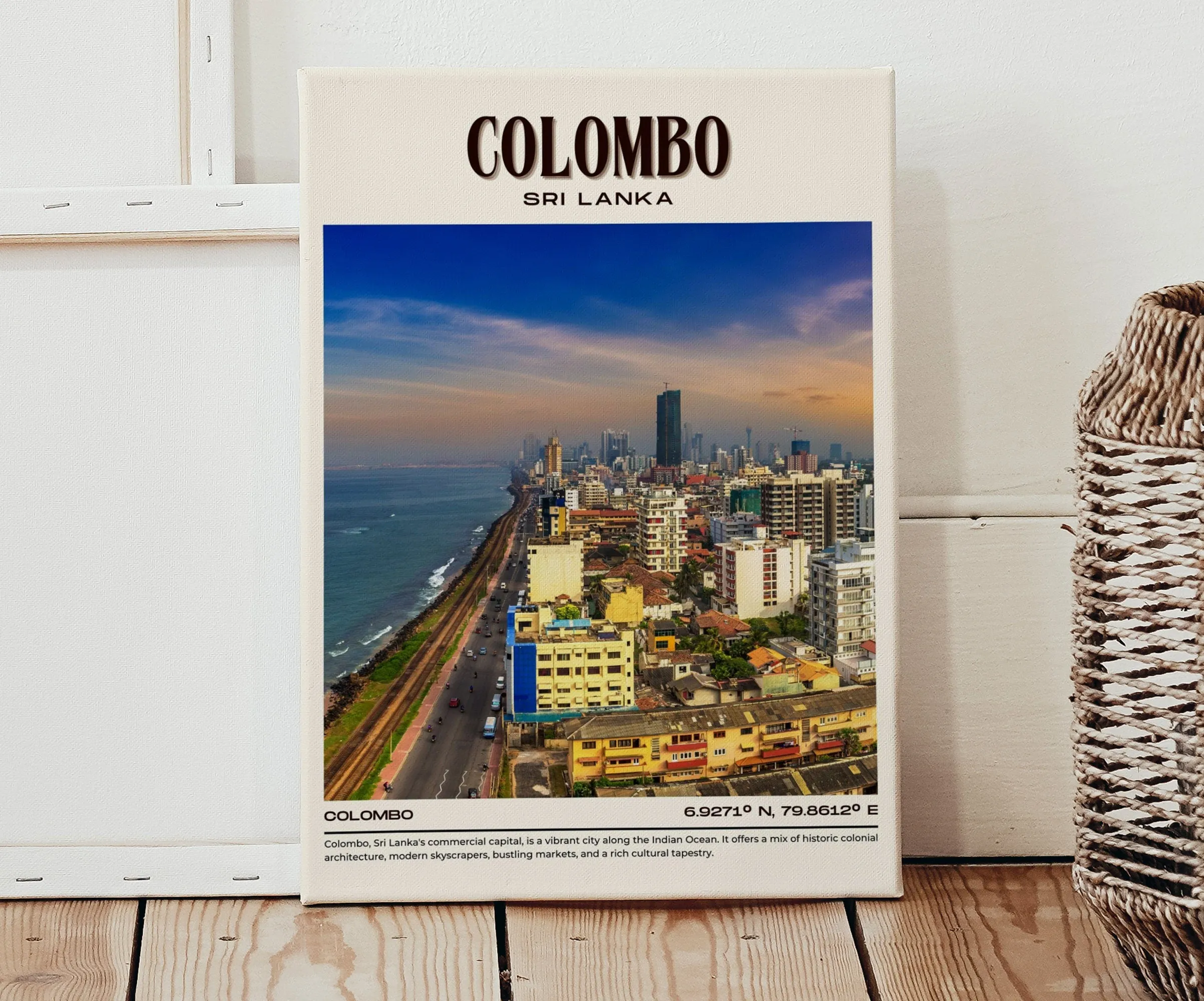 Colombo Vintage Wall Art, Sri Lanka