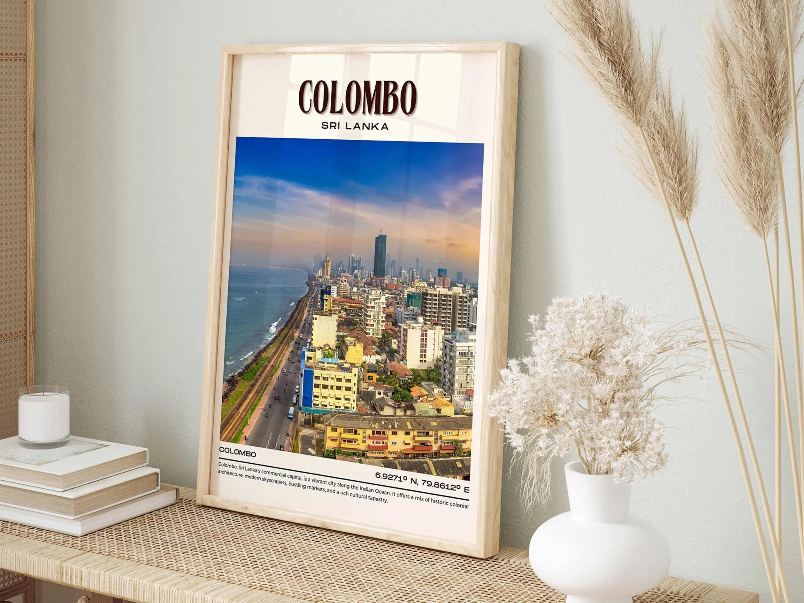 Colombo Vintage Wall Art, Sri Lanka