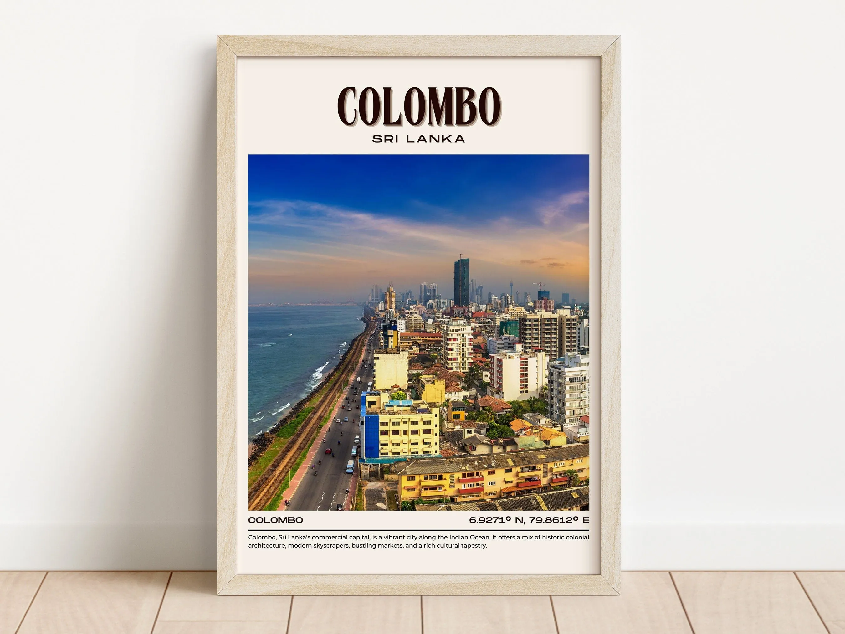 Colombo Vintage Wall Art, Sri Lanka