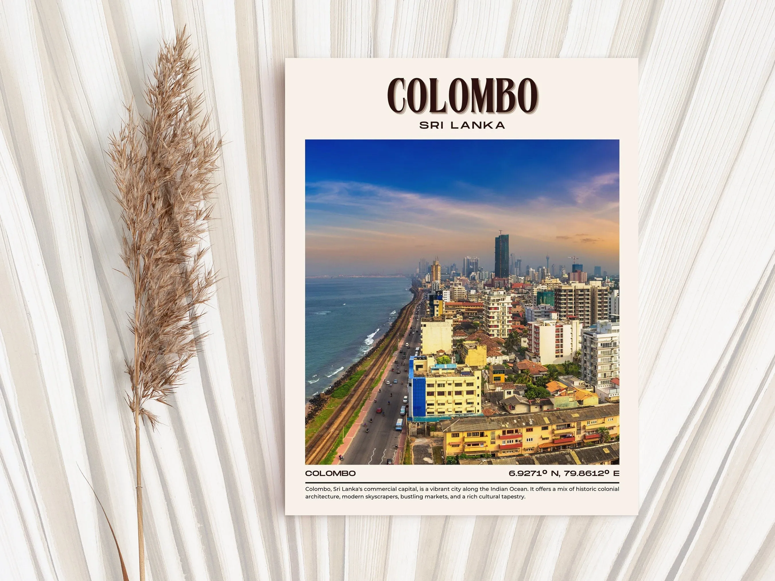 Colombo Vintage Wall Art, Sri Lanka