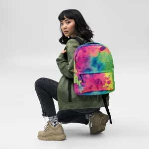 Colorful Tie-Dye Festival Backpack for EDM Lovers
