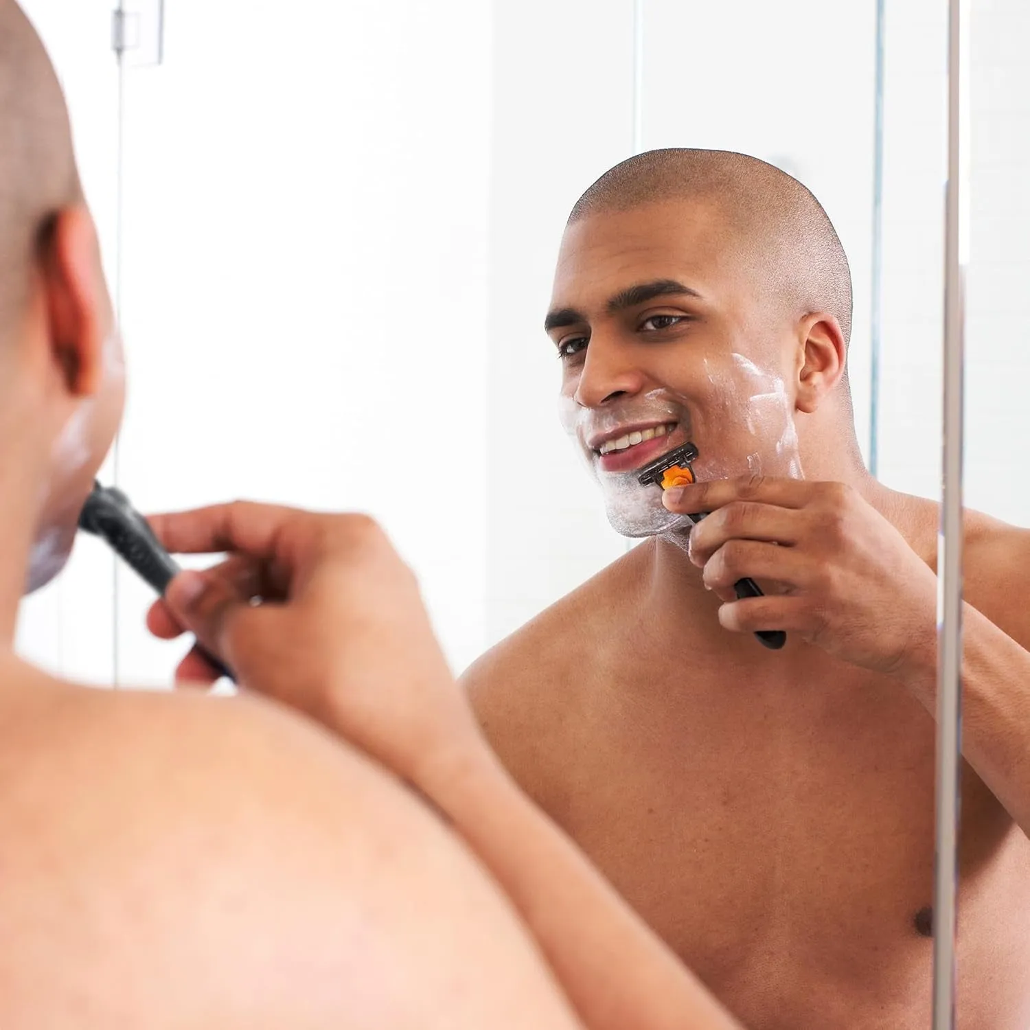 Comfort 3 Refillable Disposable Razors for Men, 1 Handle and 14 Cartridges with 3 Blades, 15 Piece Razor Kit for Men