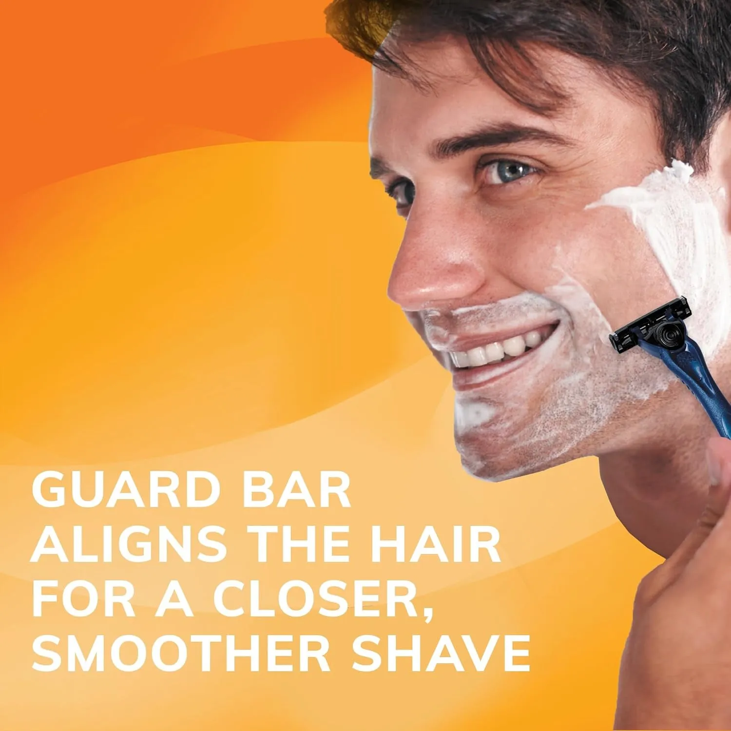 Comfort 3 Refillable Disposable Razors for Men, 1 Handle and 14 Cartridges with 3 Blades, 15 Piece Razor Kit for Men