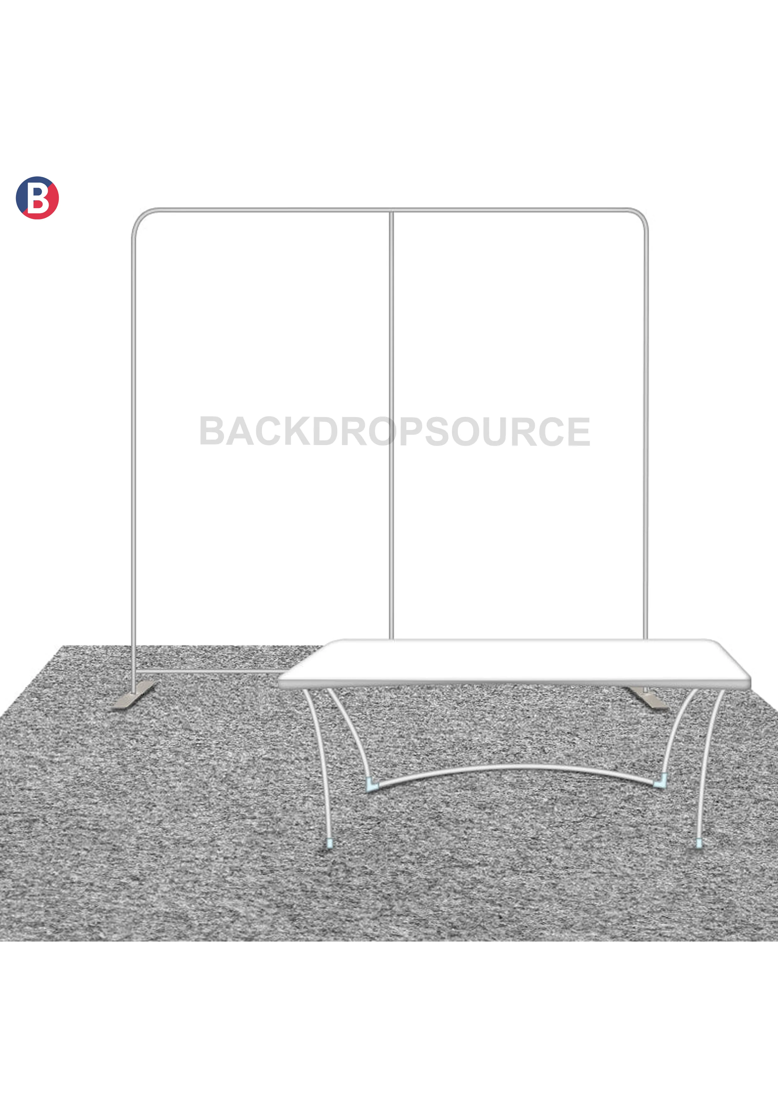 Compact 3mx3m Booth Kit with Backwall and Table Cover