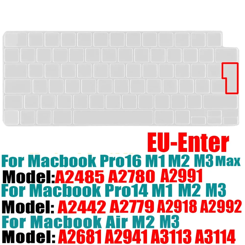 Compatible Keyboard Cover - MacBook Air M2 & MacBook Pro M1