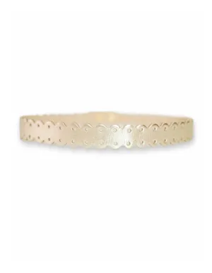 Constant Love Boho Brautgürtel Gold - Bequemer Taillen-Gürtel in Soft Metallic Optik