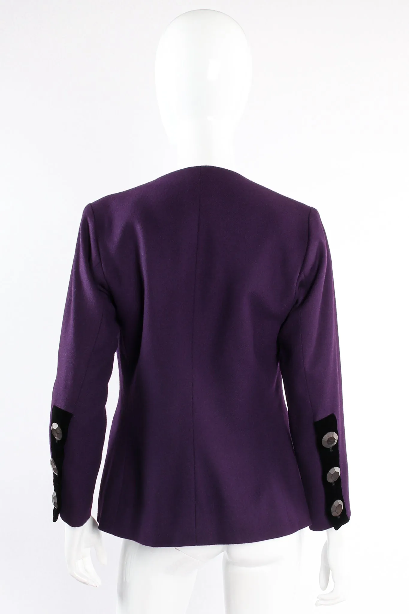 Contrast Toggle Jacket & Skirt Set