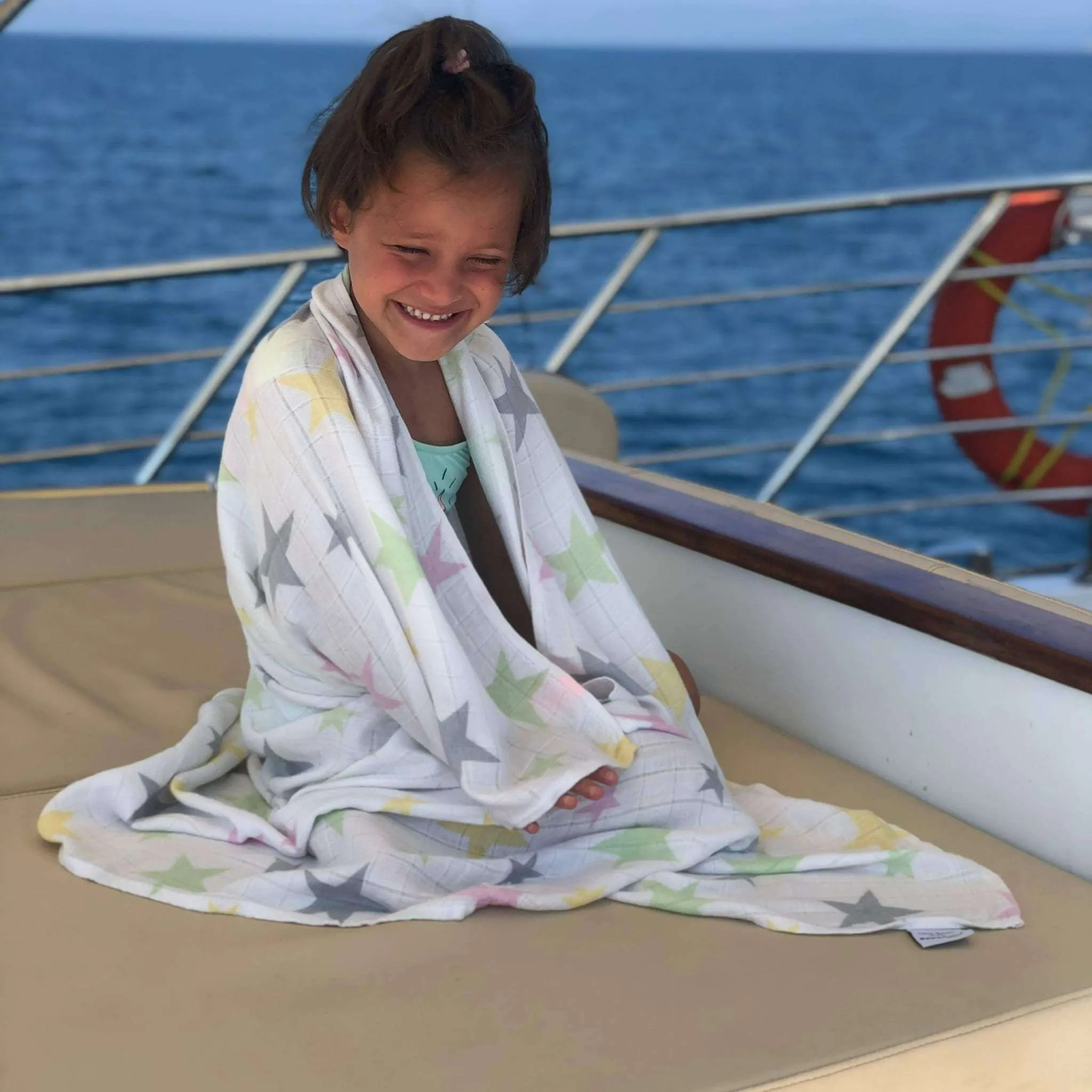 Cool Star Bamboo Large Muslin Swaddle & Blanket