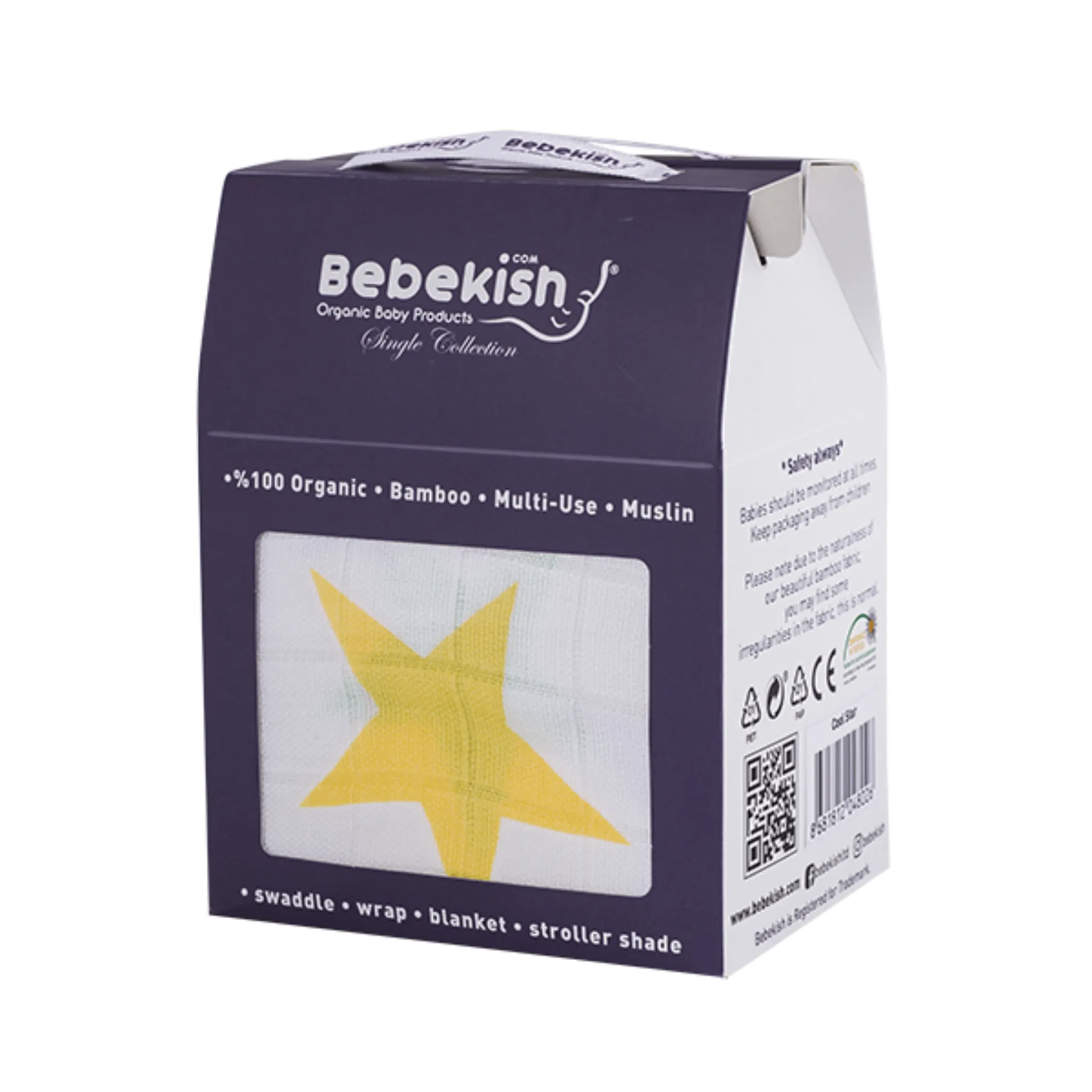 Cool Star Bamboo Large Muslin Swaddle & Blanket